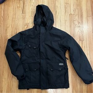 Zumiez Empyre Technical Outerwear Waterproof Black Hooded Snow Jacket
